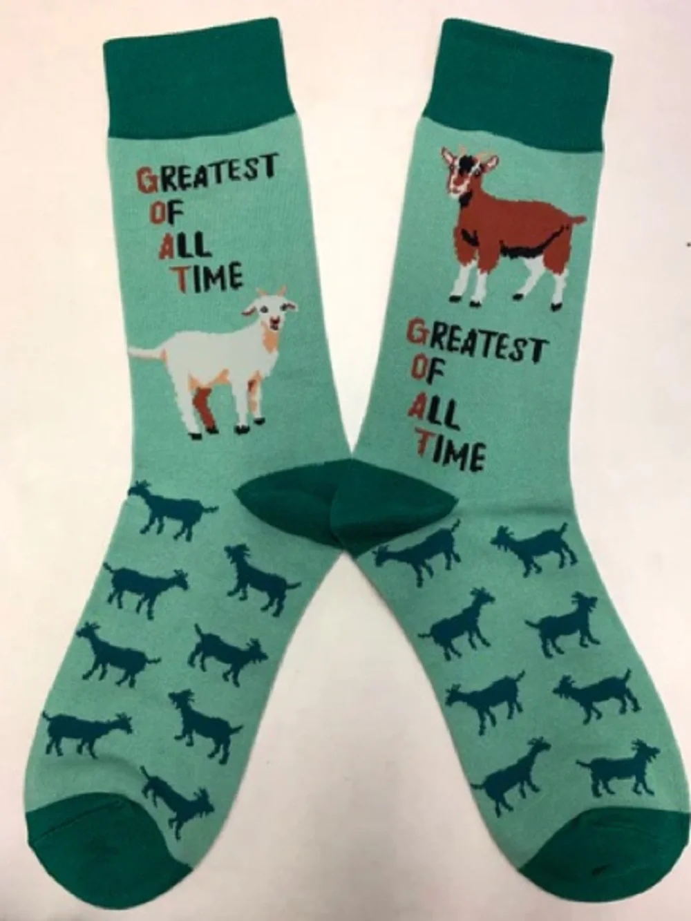 NWT Sock Harbor GOAT Greatest of All Time Novelty Crew Socks Unisex Y9